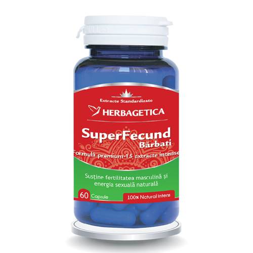 Superfecund barbati, 60 capsule, Herbagetica