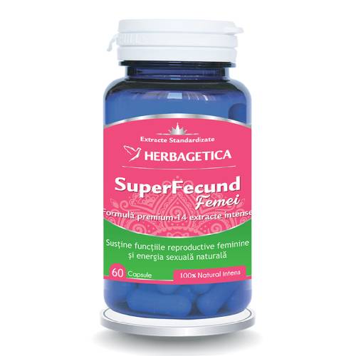 Superfecund femei, 60 capsule, Herbagetica