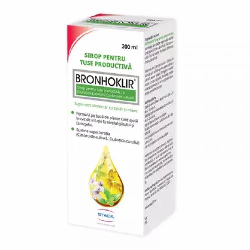 Sirop pentru tuse productiva Bronhoklir, 200 ml, Stada