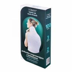 Perna electrica Warm-up cu guler, pentru gat si spate, 63*42 cm, Vitammy