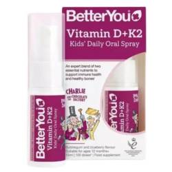 Spray Oral cu Vitamina D3 Si K2 pentru Copii, 15 ml - BetterYou