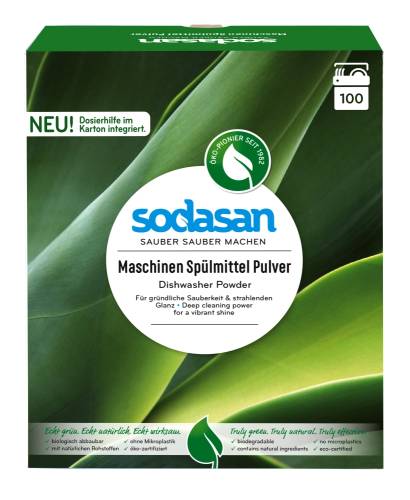 Detergent praf ecologic pentru masina de spalat vase 1,5 kg - SODASAN