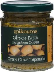 Pasta din masline verzi tapenade, eco-bio, 190 g, Epikouros