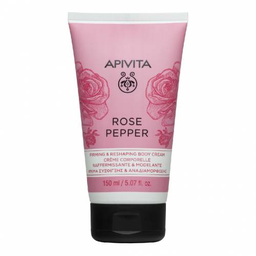 Crema corp cu trandafir si piper, 150 ml, Apivita