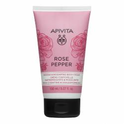 Crema corp cu trandafir si piper, 150 ml, Apivita