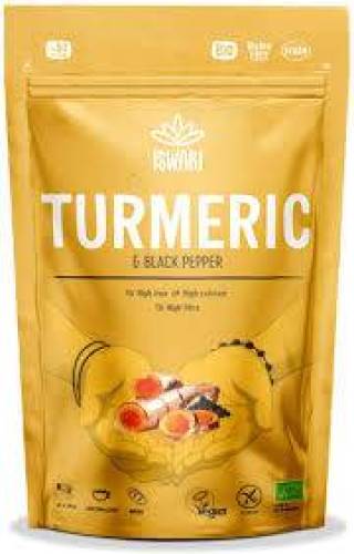 Pulbere functionala din turmeric si piper negru, eco-bio, 150 g, Iswari