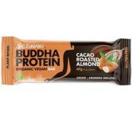 Baton proteic cu migdale prajite si cacao, eco-bio, 47 g, Iswari