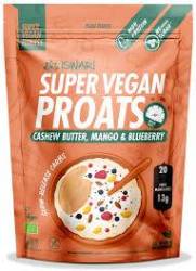Proats Super Vegan cu afine, mango si crema de caju, eco-bio, 1200 g,  Iswari