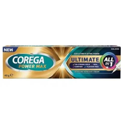 Corega Ultimate All in 1 – Crema adeziva pentru proteza dentara, 40 g