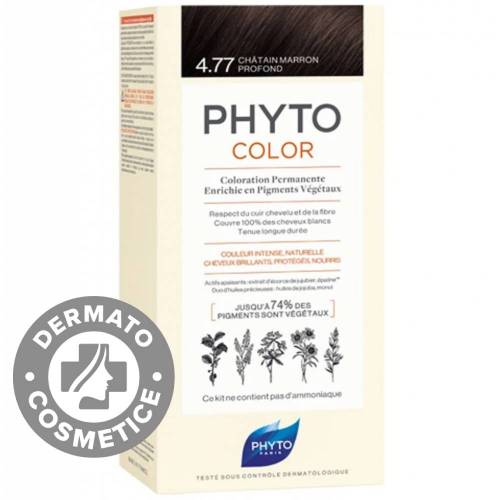Vopsea par 4.77 Intense Chestnut Brown Phytocolor, 50ml, Phyto