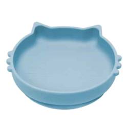 Bol din silicon Kitty II - Aqua Blue, 1 bucata, Appekids