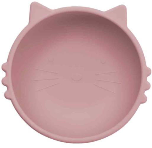 Bol din silicon Kitty II - Old Rose, 1 bucata, Appekids