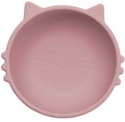 Bol din silicon Kitty II - Old Rose, 1 bucata, Appekids