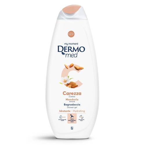 Gel de dus cu aroma de migdale Carezza, 750ml, Dermomed