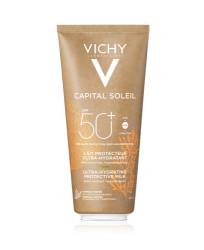 Lapte pentru protectie solara SPF 50+ pentru fata si corp conceput sustenabil Capital Soleil, 200ml, Vichy