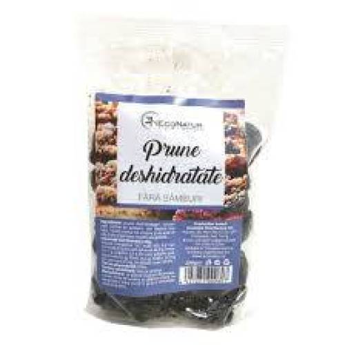 Prune uscate fara samburi, 250 g, EcoNatur