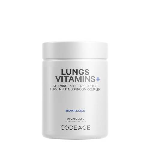 Codeage Lungs Vitamins - plamani si respiratie, 90 capsule, GNC