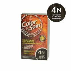 Vopsea de par chatain naturel 4N, Color&Soin