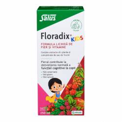 Formula lichida de fier si vitamine FloradixKIDS®, 250 ml, Salus