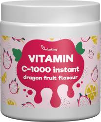 Pulbere instant de Vitamina C cu aroma de fructul dragonului, 400g, Vitaking