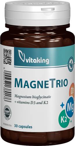 MagneTrio Vitamina K2 + Magneziu + Vitamina D3, 30 capsule, Vitaking