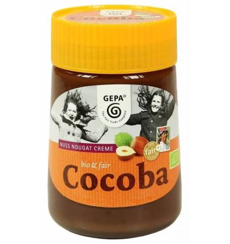 Cocoba, Crema de alune, eco-bio si fairtrade, 400 g, Gepa