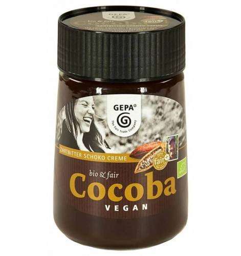 Cocoba, crema de ciocolata neagra, eco-bio si fairtrade, 400 g, Gepa