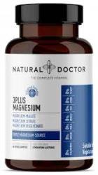 3PLUS MAGNESIUM, sustine recuperarea musculara si functia psihologica normala, 60 capsule, Natural Doctor