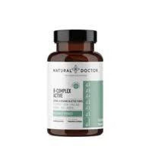 B-COMPLEX ACTIVE, contribuie la reducerea oboselii, 60 capsule, Natural Doctor