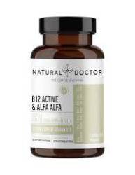 B-12 COMPLEX ACTIVE  ALFA ALFA, sustine functionarea normala a sistemului nervos, 120 capsule, Natural Doctor