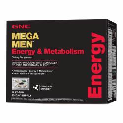 Mega Men® Energy&Metabolism Vitapak® Complex de Multivitamine pentru Barbati, 30 pliculete, GNC