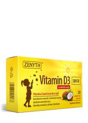Vitamina D3 pentru copii 500 UI, 30 capsule moi, Zenyth