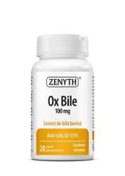Ox Bile 100mg, 20 capsule gastrorezistente, Zenyth