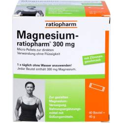 Magnesium-Ratiopharm 300 mg Micro-Pellets m.Gran. 40 St