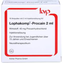 Lophakomp Procain 2 ml Injektionslösung 20 ml