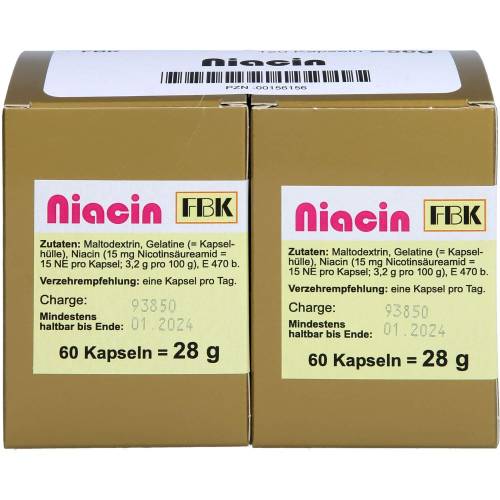 Niacin Kapseln 120 St