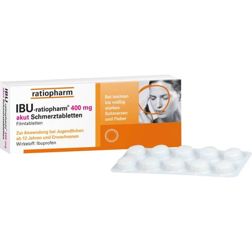 Ibu-Ratiopharm 400 mg akut Schmerztbl.Filmtabl. 20 St