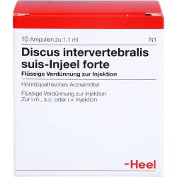 Discus Intervertebralis suis Injeel forte Ampullen 10 St
