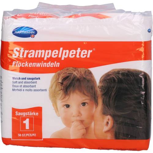 Strampelpeter Flockenwindeln Saugstärke 1 56 St