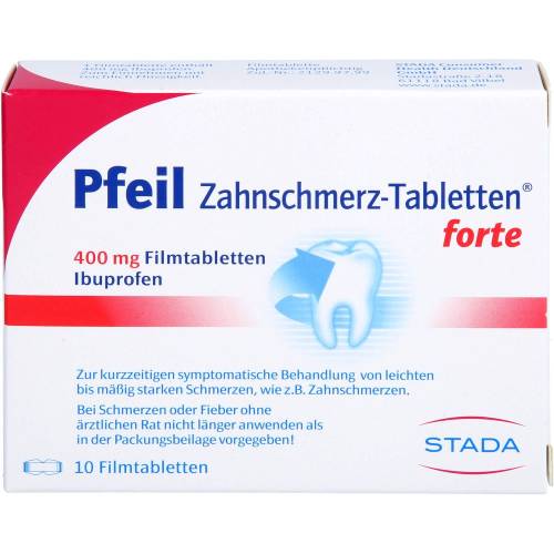 Pfeil Zahnschmerz-Tabletten forte Filmtabletten 10 St