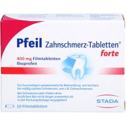 Pfeil Zahnschmerz-Tabletten forte Filmtabletten 10 St