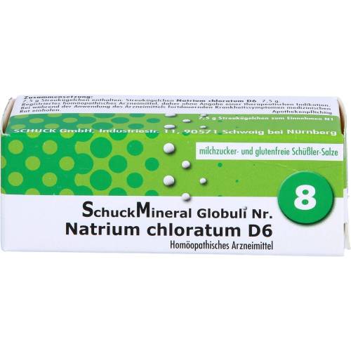 Schuckmineral Globuli 8 Natrium chloratum D6 7,5 g