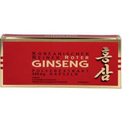 Koreanischer Reiner Roter Ginseng Pulverextr.Kaps. 90 St