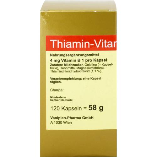 Thiamin Kapseln Vitamin B1 120 St