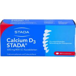 Calcium D3 Stada 600 mg/400 I.E. Kautabletten 50 St