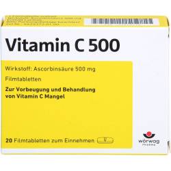 Vitamin C 500 Filmtabletten 20 St