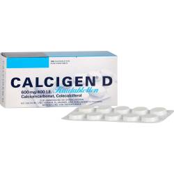 Calcigen D 600 mg/400 I.E. Kautabletten 100 St