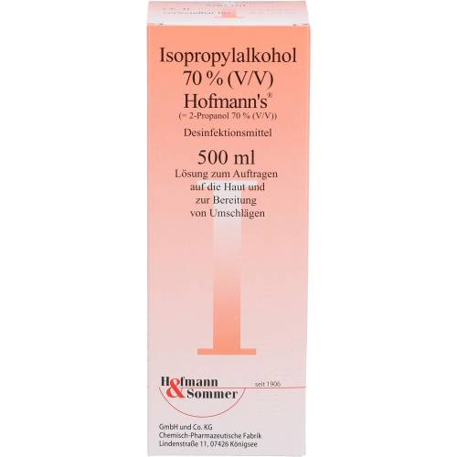 Isopropylalkohol 70% V/V Hofmann's 500 ml