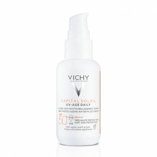 Fluid colorat SPF50+ Capital Soleil UV-Age, 40ml, Vichy