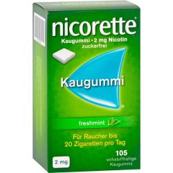 Nicorette Kaugummi 2 mg freshmint 105 St